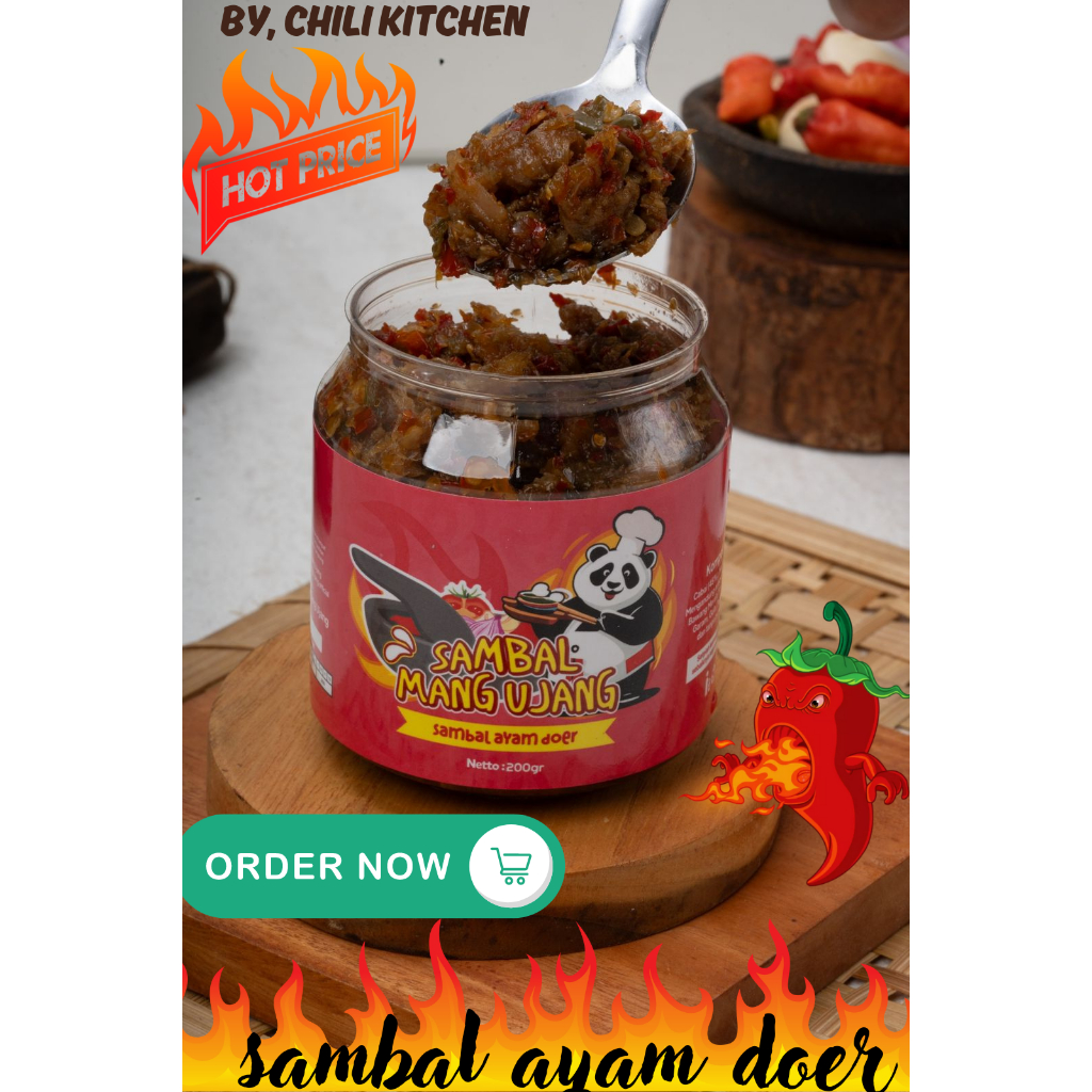 

sambal pedas mang ujang, ful daging berbagai macam varian rasa cumi pedas doer dan lain lain