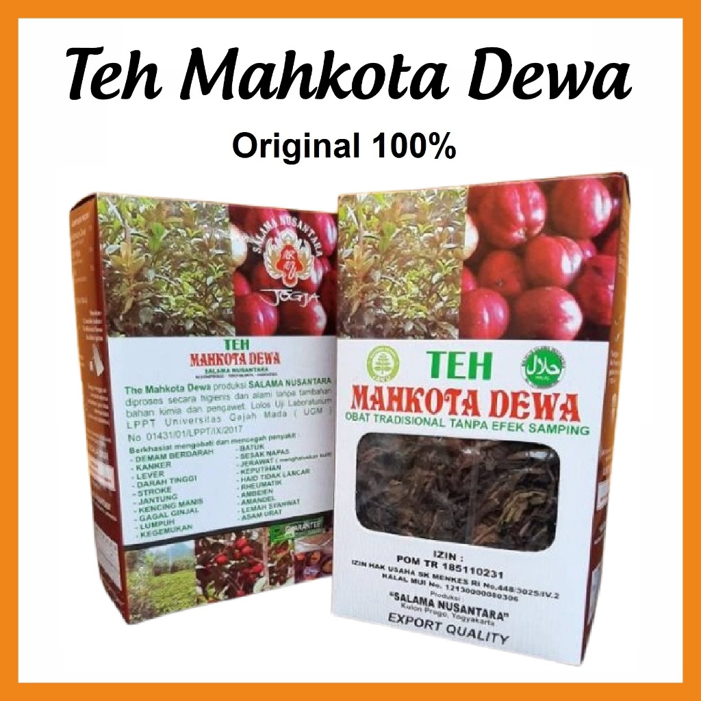 

Teh Mahkota Dewa Ekstrak Sirih Merah asli original 100% Isi : 130Gram Produksi : Salam Nusantara