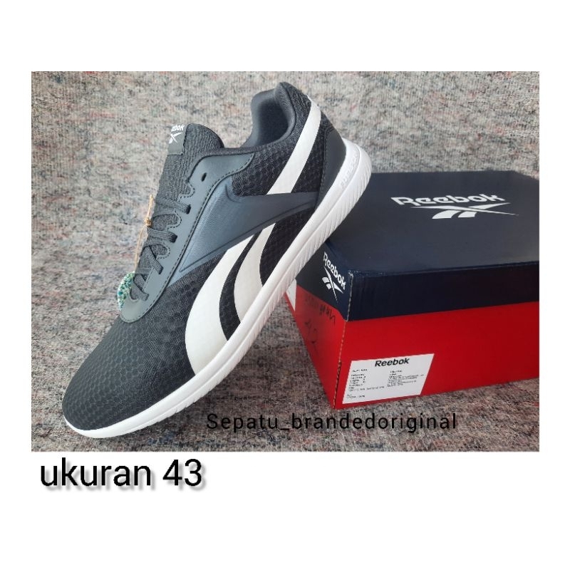 sepatu olahraga pria original reebok abu abu grey