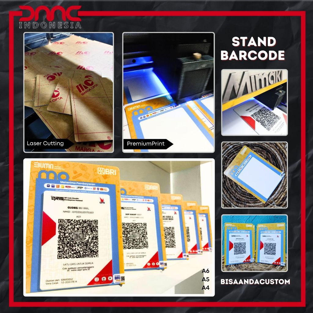 

Akrilik QR Stand Barcode A6