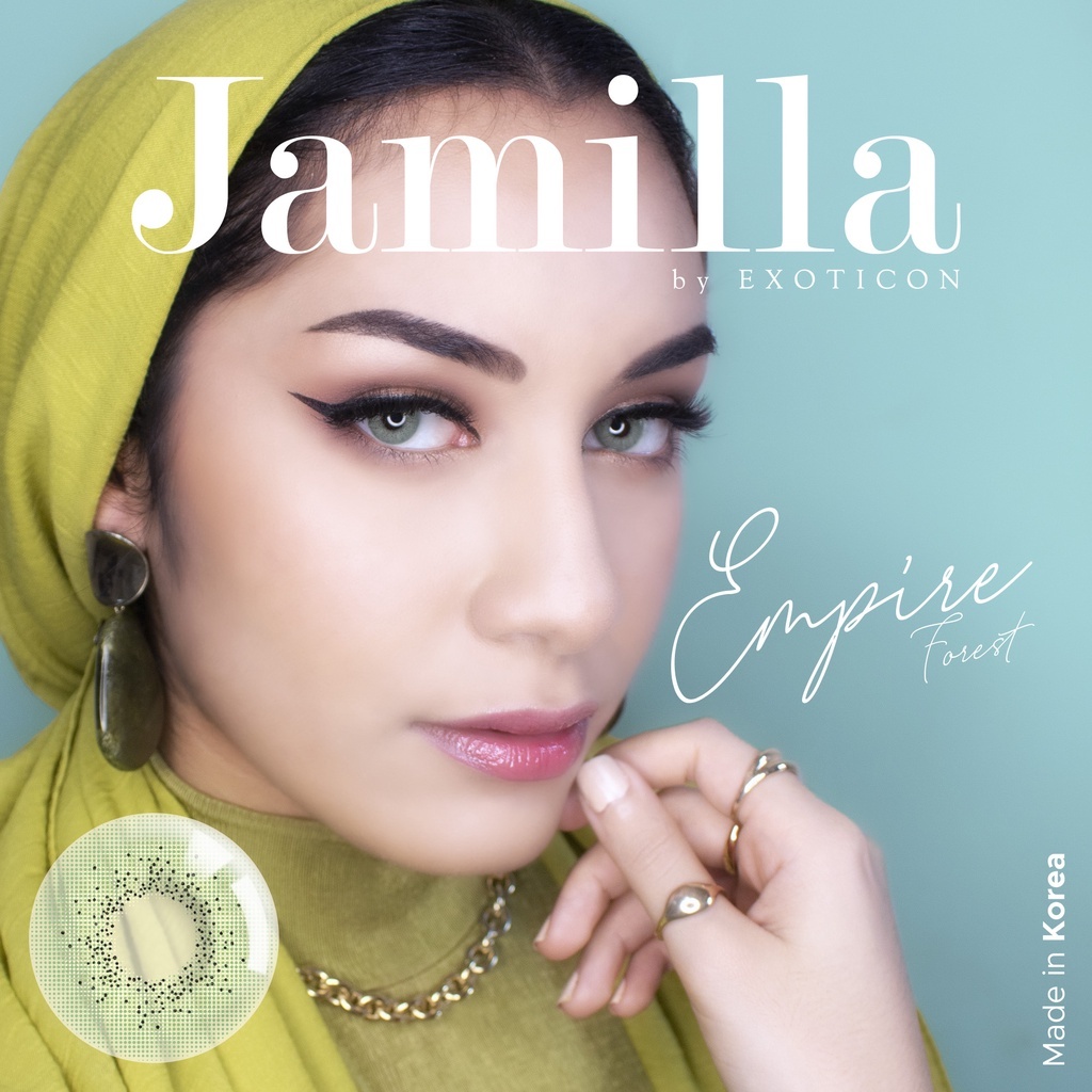 EXOTICON - Jamilla Softlens - Empire (Forest) Diameter 14.5 Plano (0.00) Original