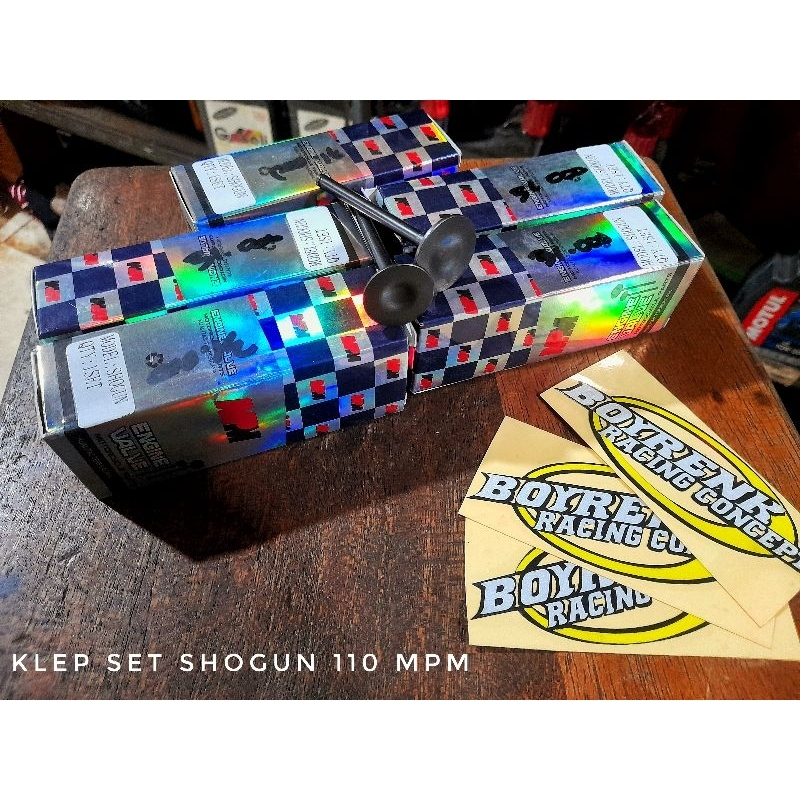 VALVE SET PAYUNF KLEP SET SHOGUN 110 MPM - BOYRENK RACING CONCEPT