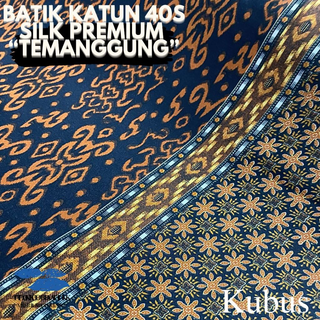 Kain Batik Meteran Katun SUTRA 40's Premium Foil SUPER LEMBUT Kode MOTIF "Temanggung" Motif 2024