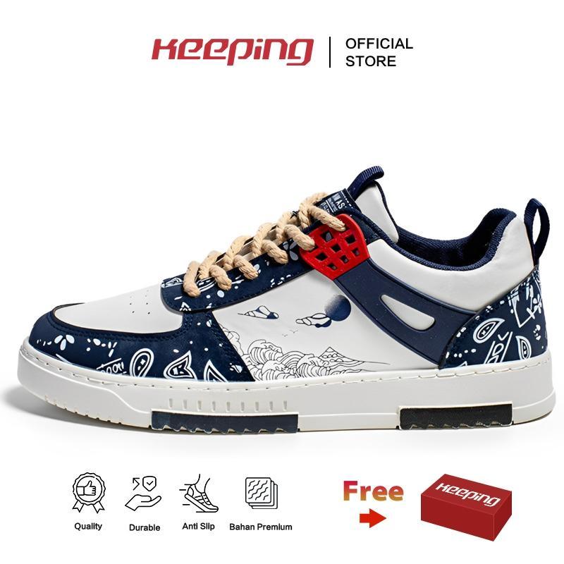 Keeping Sepatu Pria Keren Sneakers Cowok Casual Snikers Remaja Sepatu Fashionable Pria KSR115