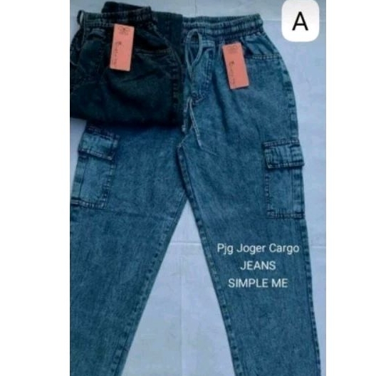 CELANA CARGO joger JEANS SIMPLE ME