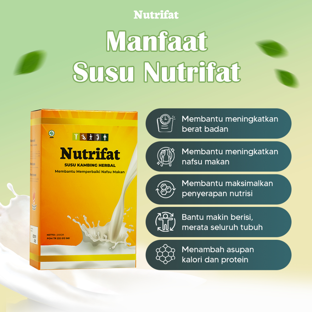 

Nutrifat Susu Penambah Berat Badan 200 Gram