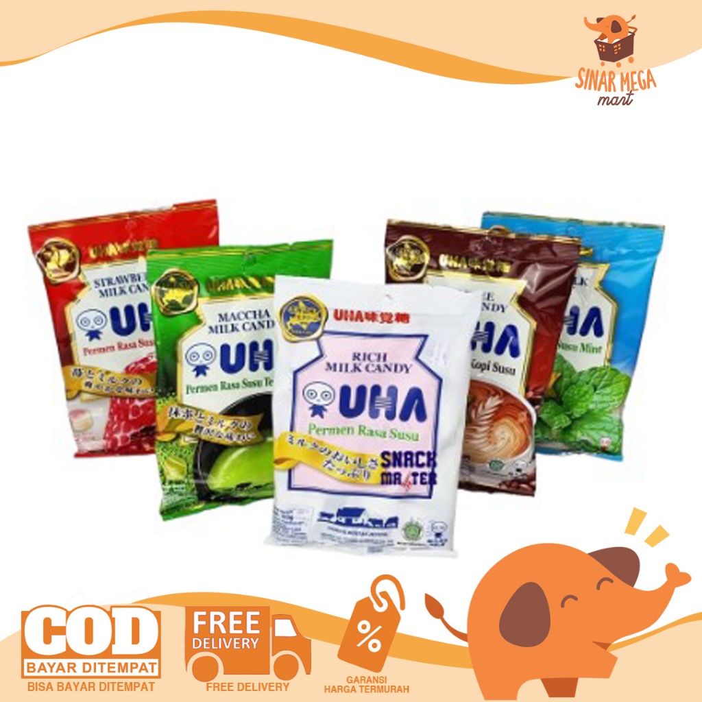 

Permen UHA Regular Size Permen Susu Import Jepang 103Gr Milk Candy