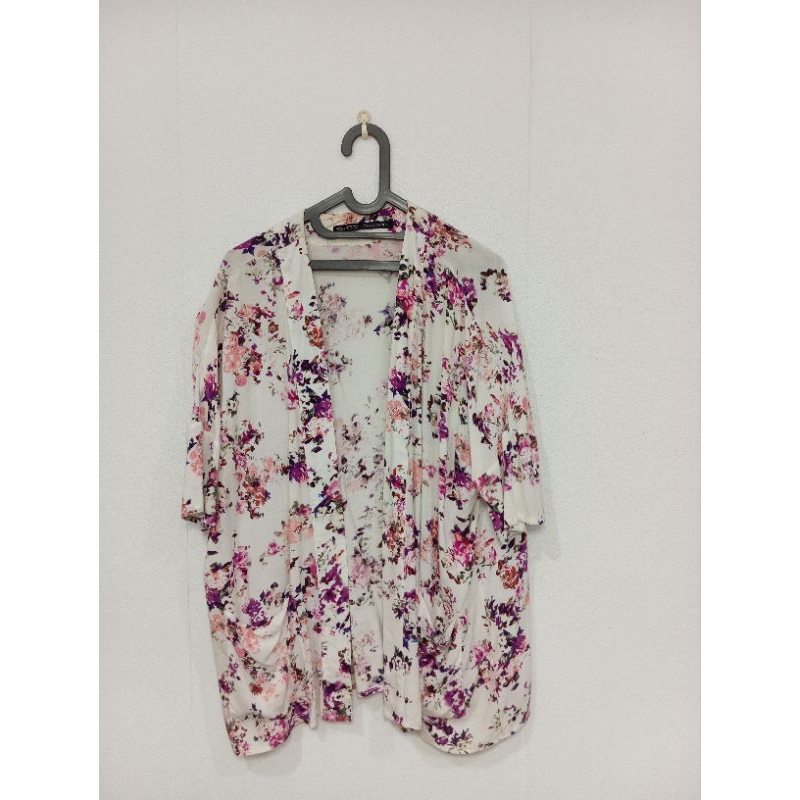 Outer cardi premium bermotif bunga