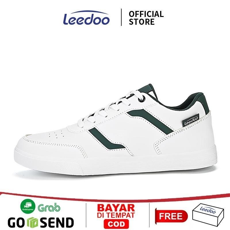 Leedoo Sepatu Pria Casual Sepatu Sneakers Putih Sepatu kets Fashion Pria Keren Shoes MC420