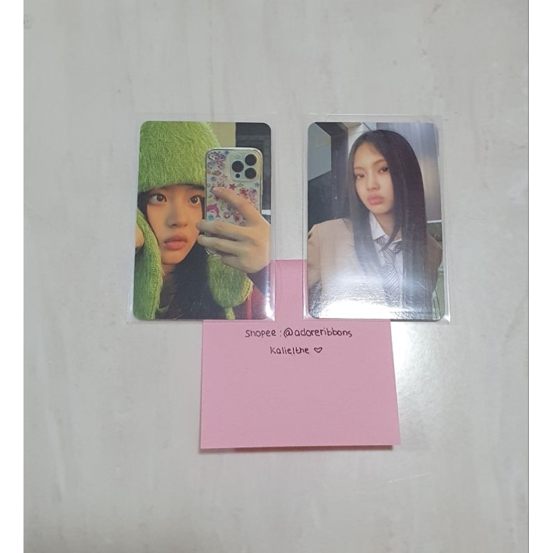 pair Hanni iphone and Hyein NewJeans photocard ♡ [read desc]