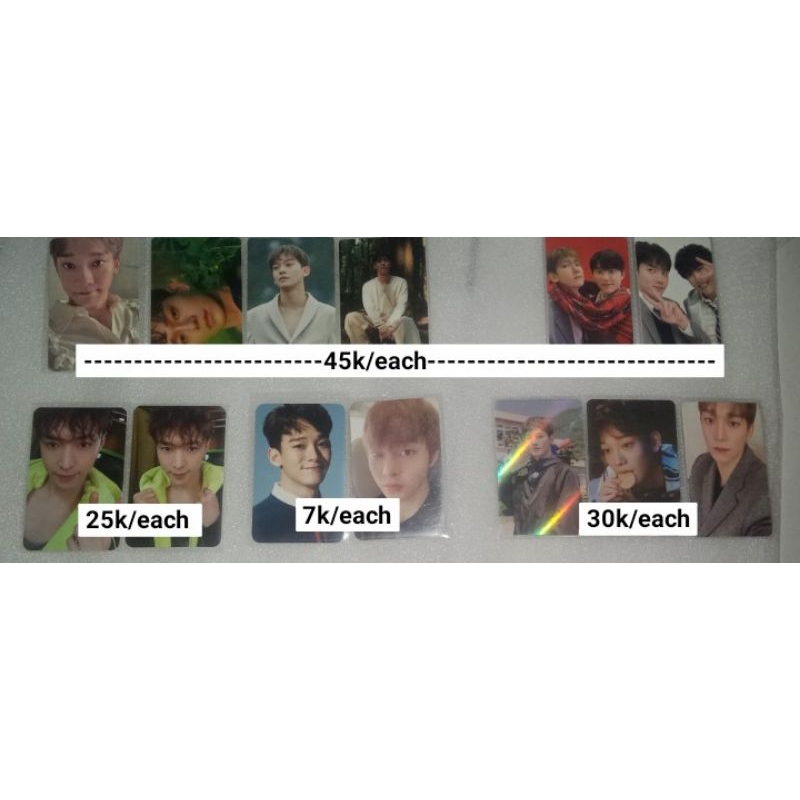 Photocard EXO Chen leader4 tc exist last scene, Welkit Xiumin Lay, PC unit EXO SG 2024