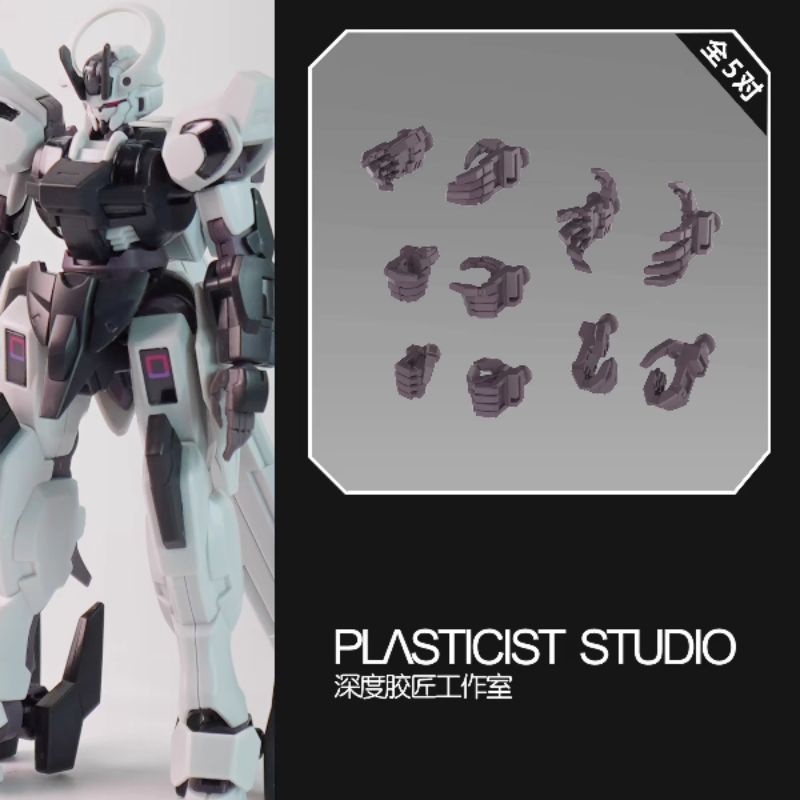 HAND SET 1/144  3D PRINT HG GUNDAM SCHWARZETTE THE WITCH FROM MERCURY DARILBALDE DILANZA