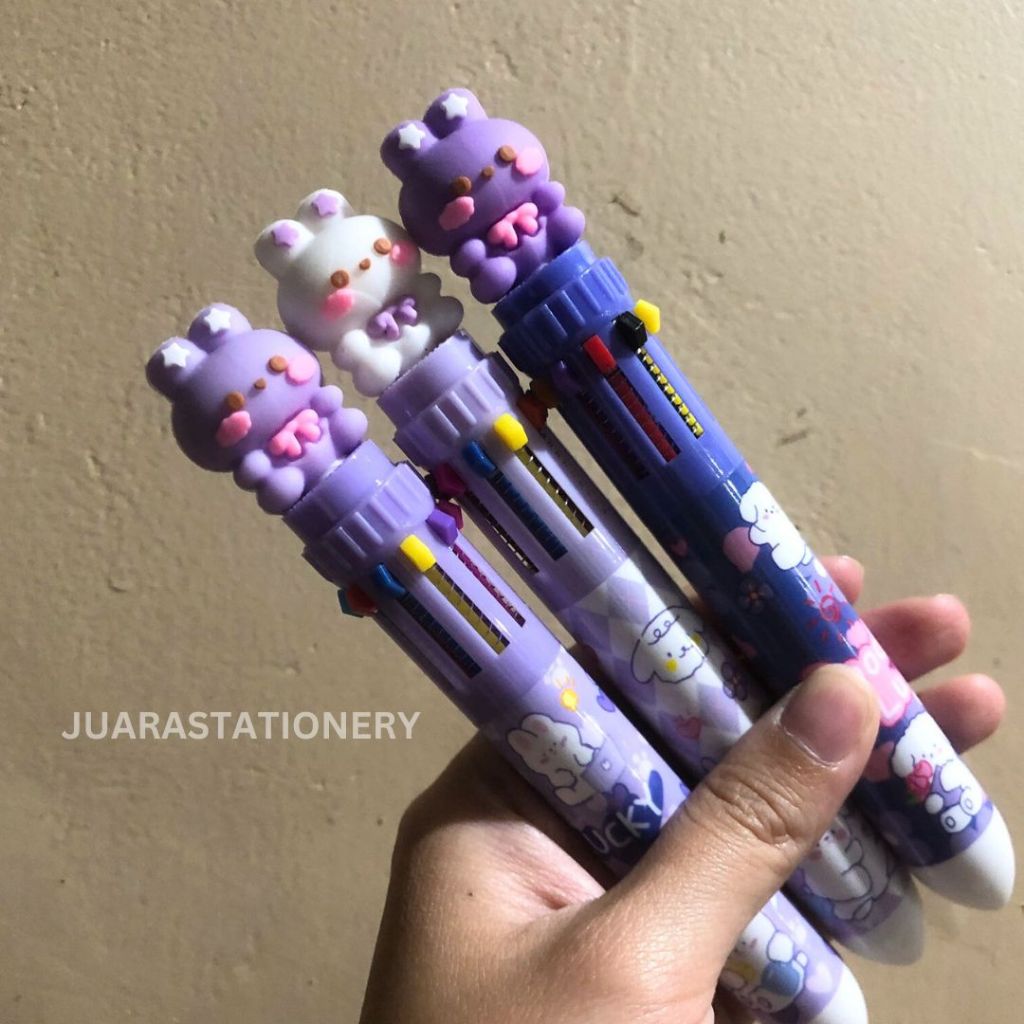 

Pulpen Karakter 10 warna Bear (3171)