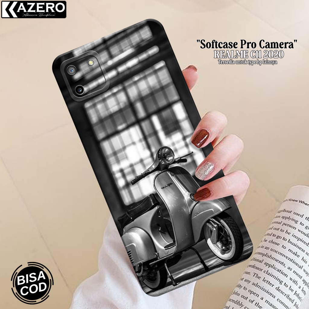 Case REALME C11 2020 - Fashion Case Vespa - Softcase REALME C11 2020 - Silikon Pro Camera - Kesing R