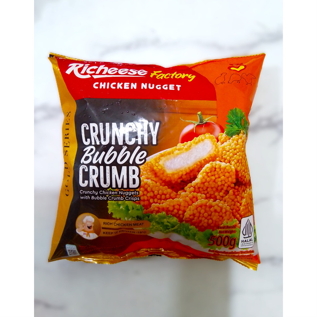 

Richeese Crunchy Bubble Crumb Chicken Nugget 450 Gr