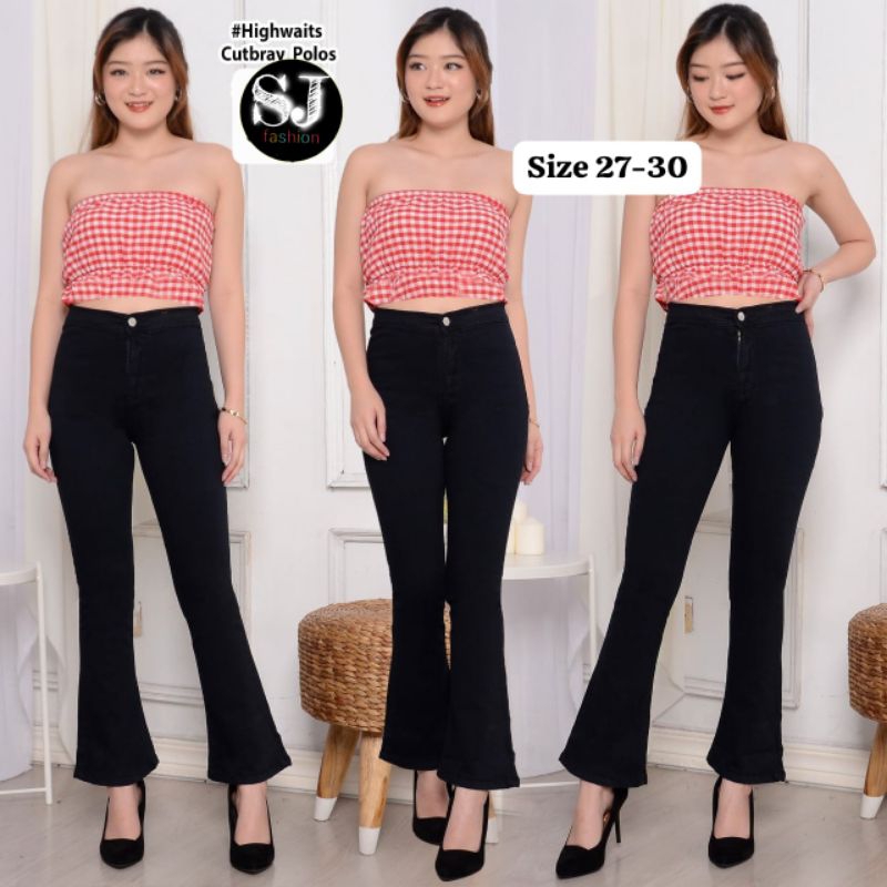 celana jeans HW cutbray import super strich terbaru/celana jeans cutbray import premium