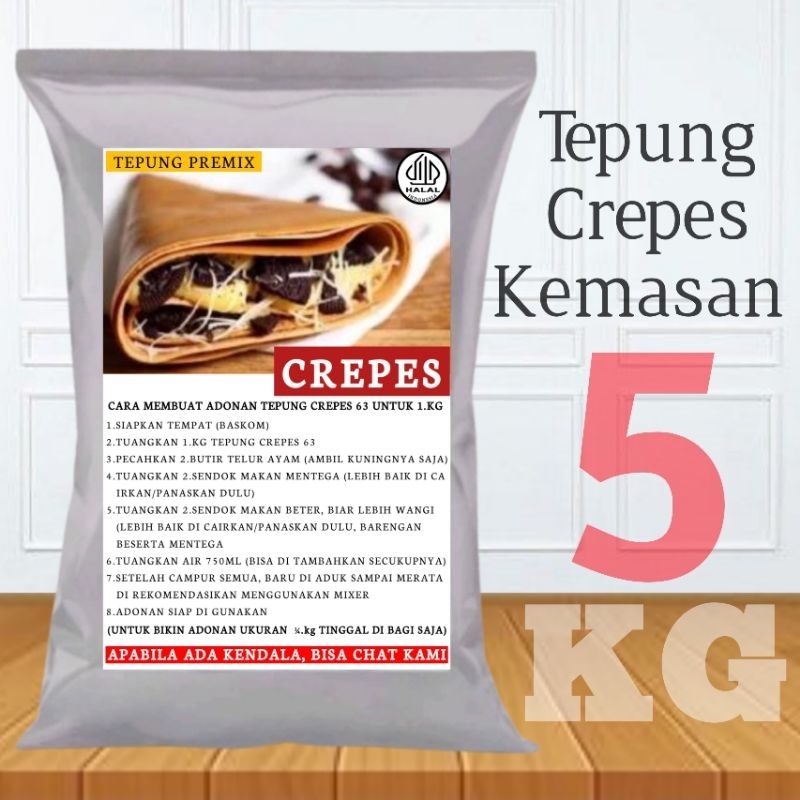 

Tepung Crepes Sweet Kemasan 5 Atau 10.Kg Lebih Hemat