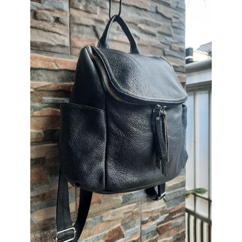 RSK - Ransel Kulit Asli NoBrand - TAS PRELOVED
