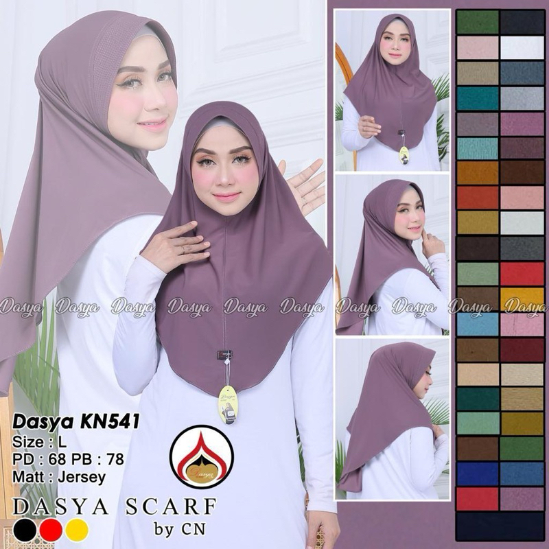HIJAB INSTAN DASYA SIZE L KHUSUS MERAH