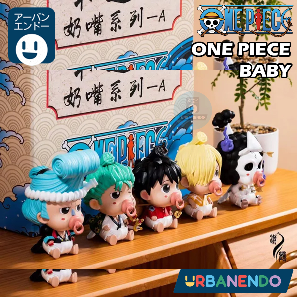 Action figure mini baby one piece baby Luffy Zoro Sanji Brook Franky
