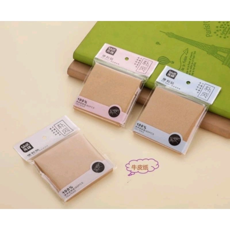 

Sticky Note Kraft Paper 76x76mm 80 lembar sticky Note