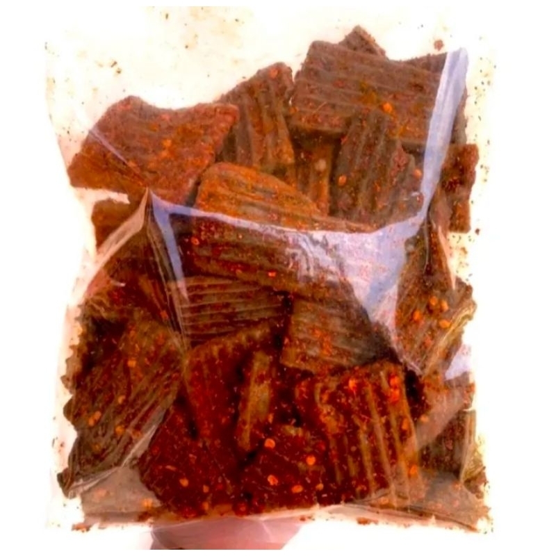 

KERUPUK JENGKOL BANTAT EXTRA PEDAS AROMA DAUN JERUK 500g