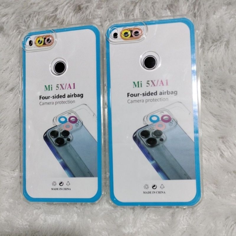 Soft Case RedmiI 5X/MiA1 Siliko Clear Space Bening Transparan Pelindung Belakang HP Protect Camera