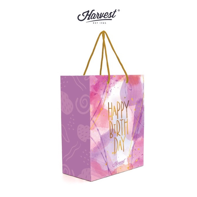 

PAKET INSTAN Paper Bag Ulang Tahun Birthday Harvest Spring M Lilac