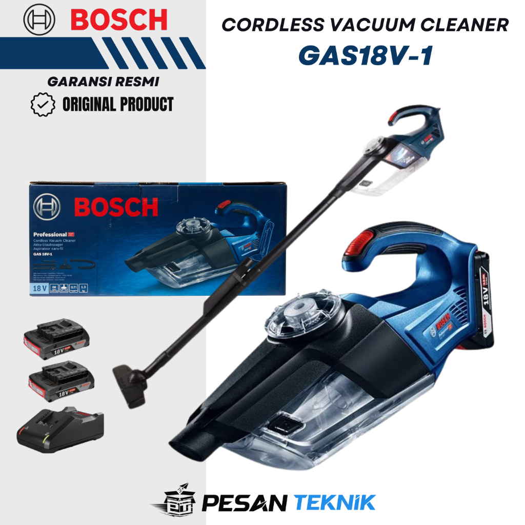 Vacuum Cleaner Cordless 18 volt Bosch GAS 8V-1