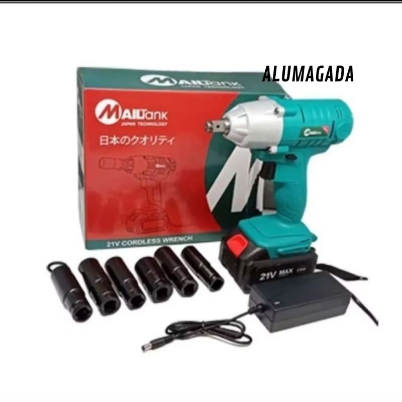 ALUMAGADA Alata Buka Baut Baterai 21V/Mesin Impact Wrench 21V MAILTANK
