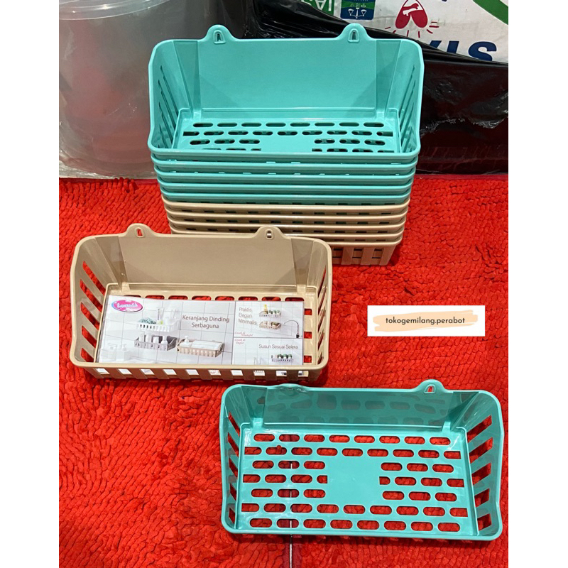Rak Serbaguna Tempel / Rak Kamar Mandi Plastik / Rak Tempel Tembok Kamar Mandi