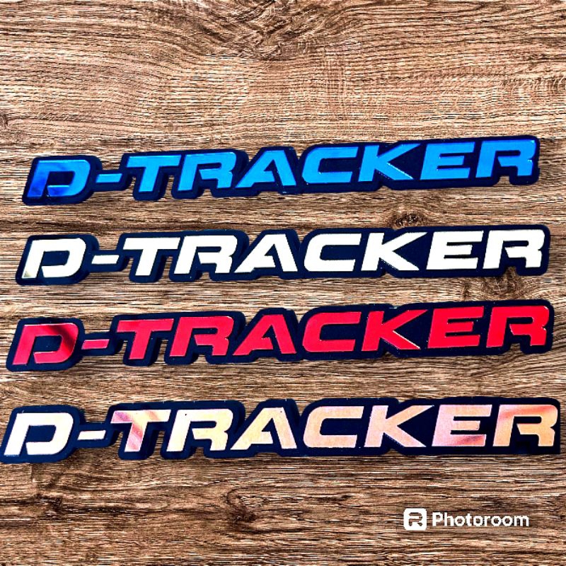 Sepasang emblem 3d D tracker kiri kanan variasi body tulisan 3d D-tracker