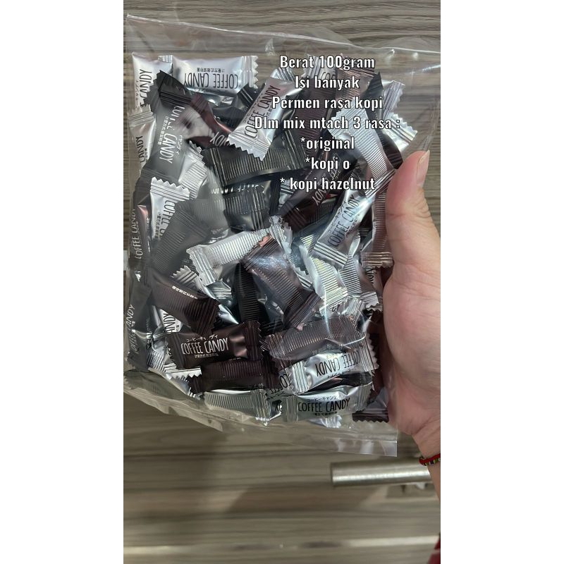 

Imp Permen Kopi isi dalam ada 3rasa 1bungkus 100gram Rekomen