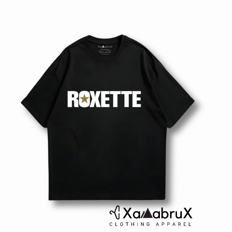 Kaos ROXETTE Xamabrux Clothing T-shirt  Vintage Kaos lengan Pendek Unisex  Combed 24s