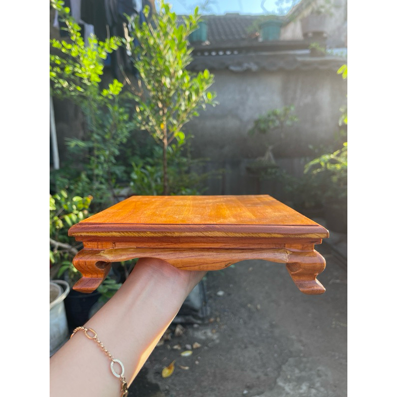 MEJA BONSAI KAYU - MEJA TANAMAN - MEJA HIAS - TATAKAN KAYU - TATAKAN POT - PAJANGAN MEJA KECIL