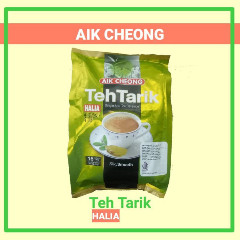 Aik Cheong Teh Tarik Halia Khas Malaysia Teh Dengan Jahe 15 Sachet X 40 Gram -600 Gram