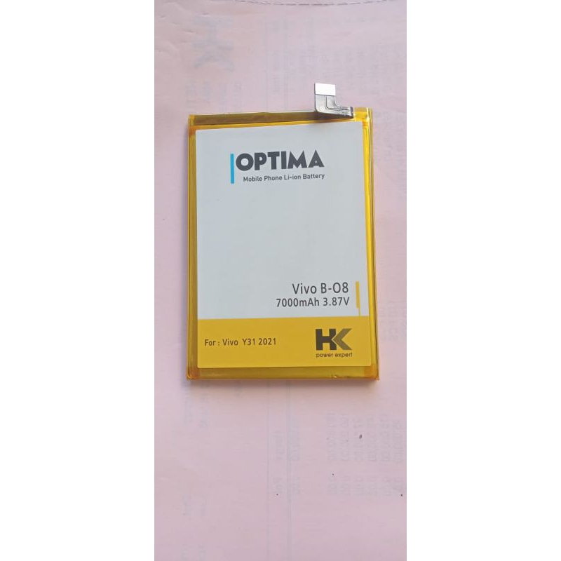 baterai Vivo y51 y31 2021 double power HK B-08 7000 mAh double ic bergaransi
