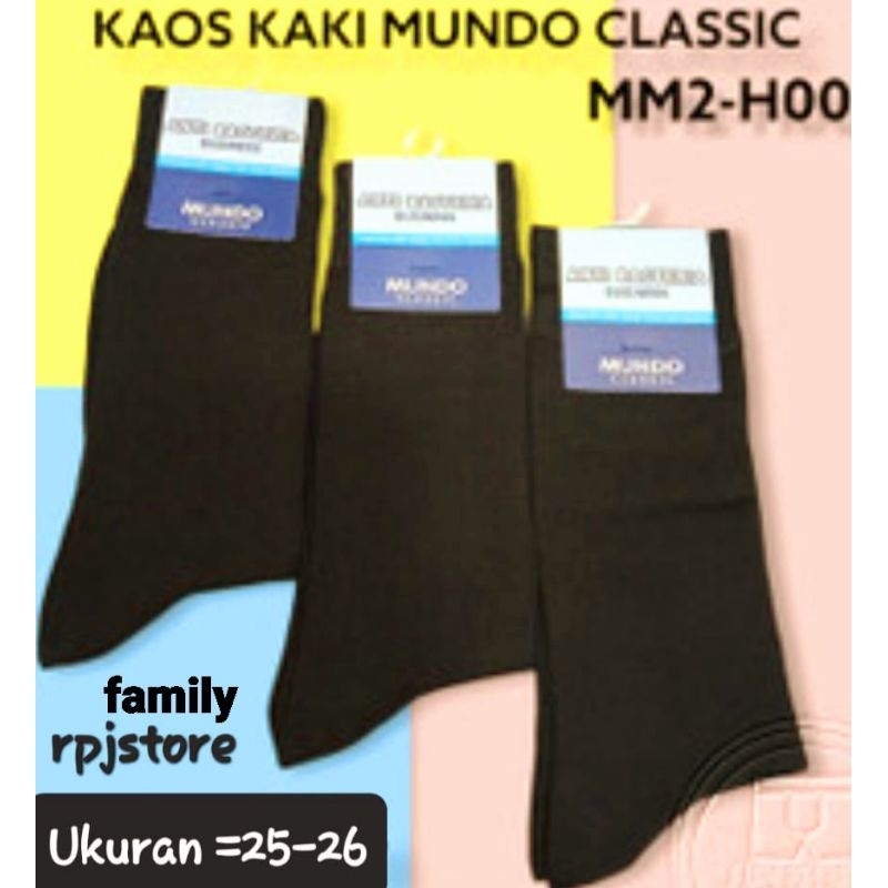 KAOS KAKI MUNDO ANTI BACTERIA CASUAL CLASSIC