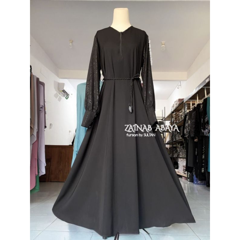 abaya zaenab abaya hitam polos abaya fursan Sultan abaya temboro