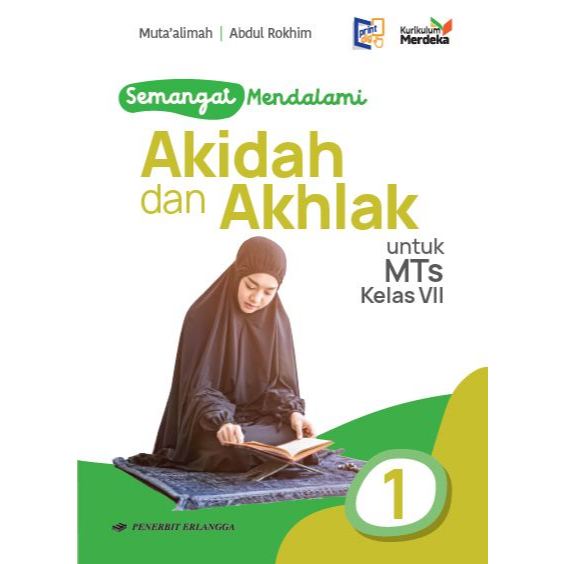 Buku AKIDAH & AKHLAK MTS Kelas 7 8 9 KM Merdeka Erlangga