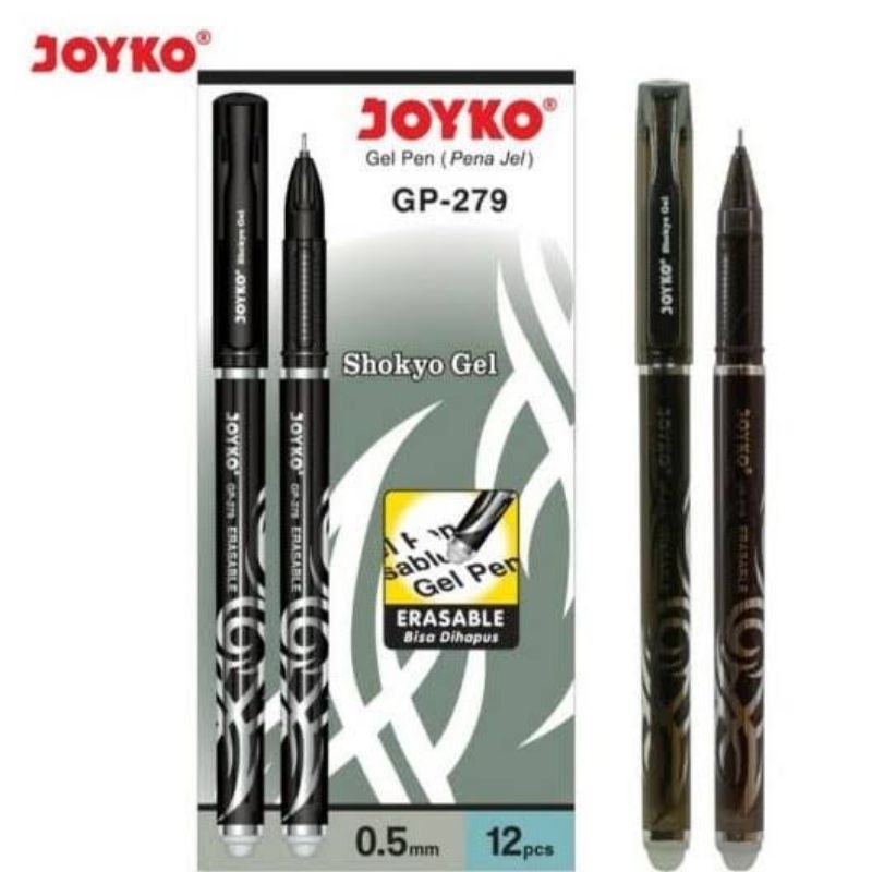 

Joyko Pulpen Erasable Shokyo Gel GP-279 Isi 12 Pcs