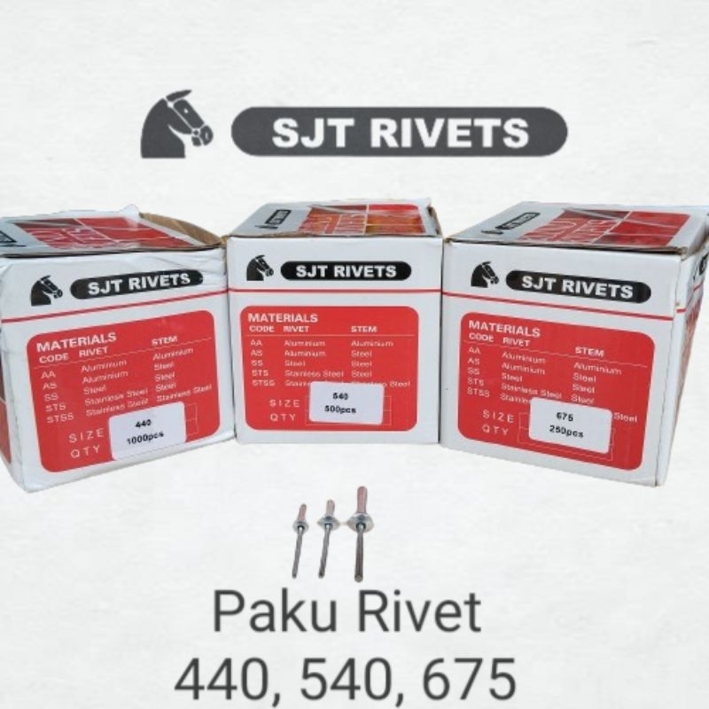 Paku Tembak Paku Rivet Blind Rivet SJT 440 ,540 ,675