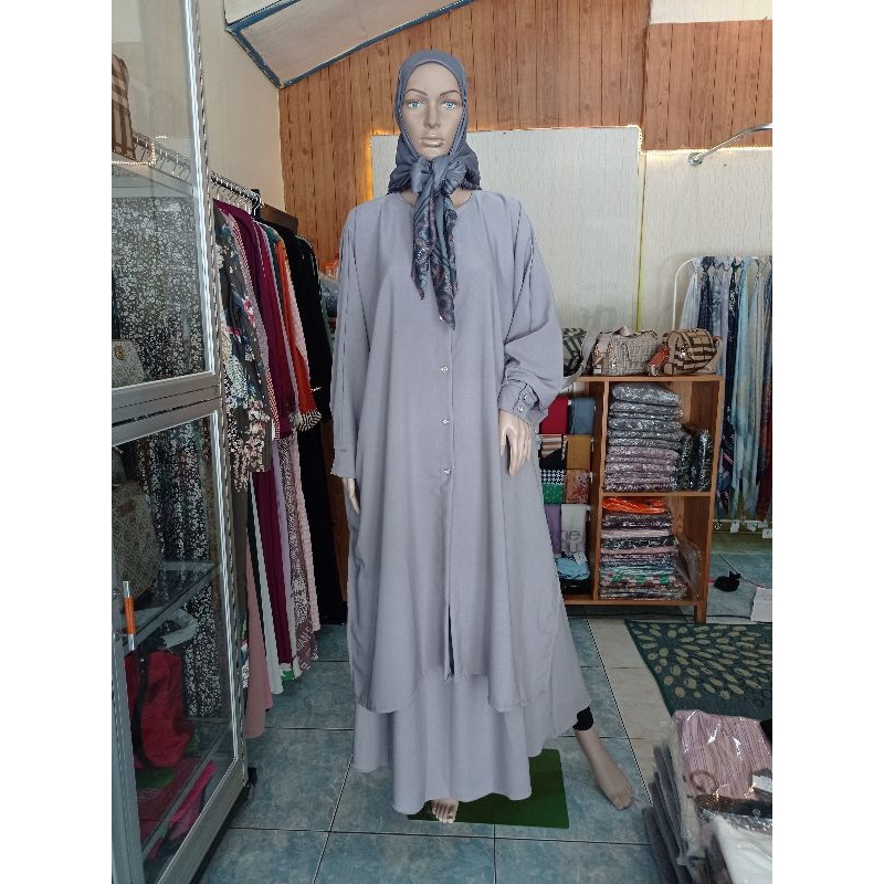 READY NEW COLLECTION SETELAN ROK KAFTAN POLOS