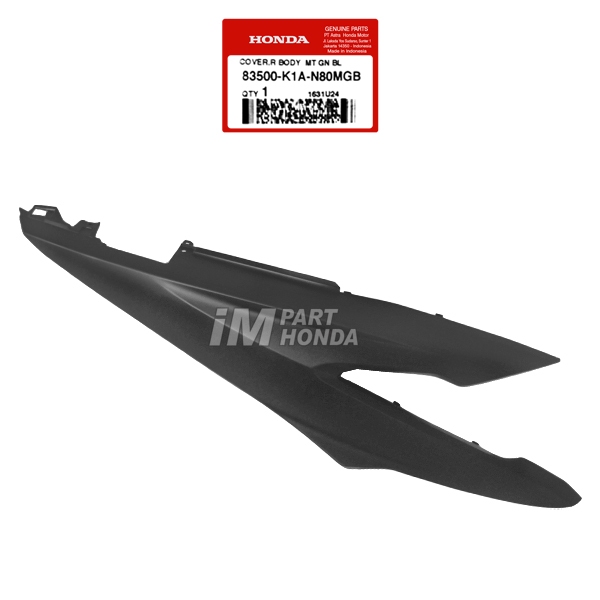 83500-K1A-N80MGB Cover Body Kanan Beat LED Deluxe K1A-L Hitam Dof