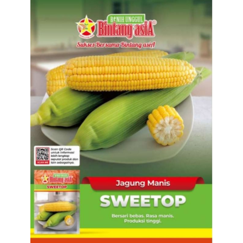 benih jagung manis SWEETOP 250GR BINTANG ASIA