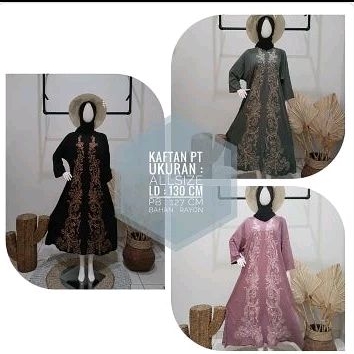 Kaftan PT kekinian wanita bahan superr adem
