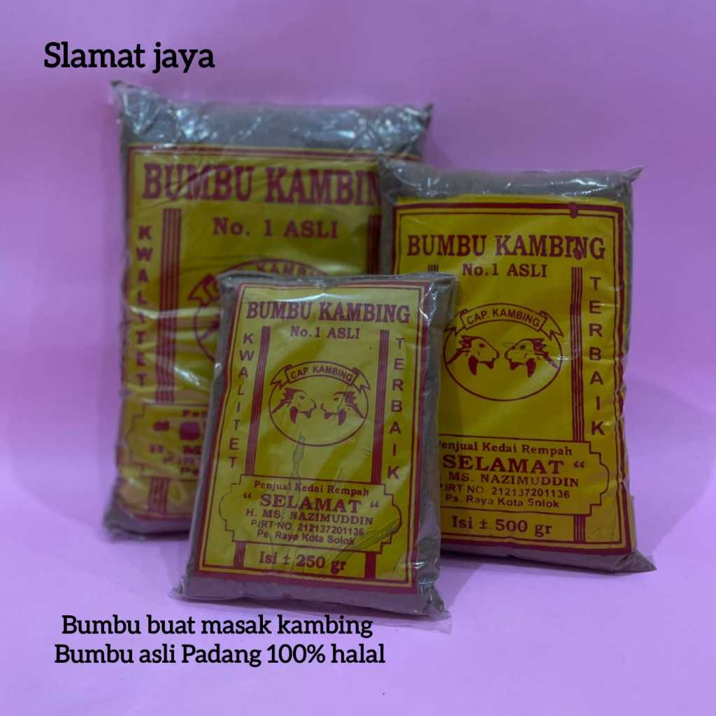 

SLAMAT - Bumbu Pemasak Kambing Kusus Bumbu Buat Masak Kambing