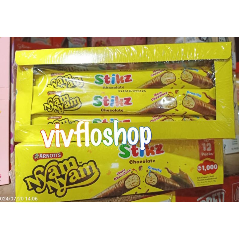 

Nyam Nyam Stikz / Nyam Nyam Stik Chocolate (Box isi 12)