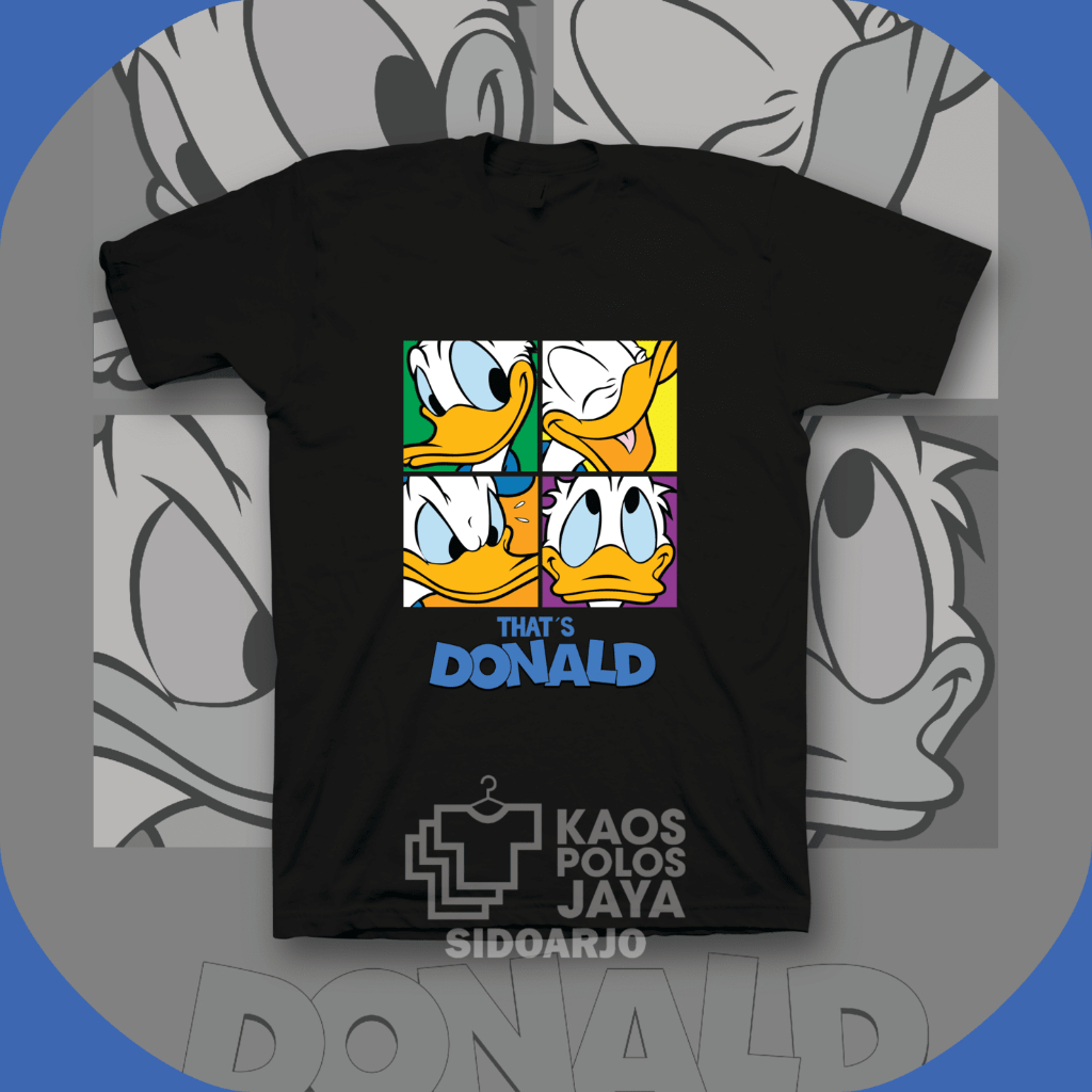 Baju Kaos Tshirt Cotton Tee Custom Kartun THAT'S DONALD DUCK Disney 30s 24s Dewasa Anak laki-laki An