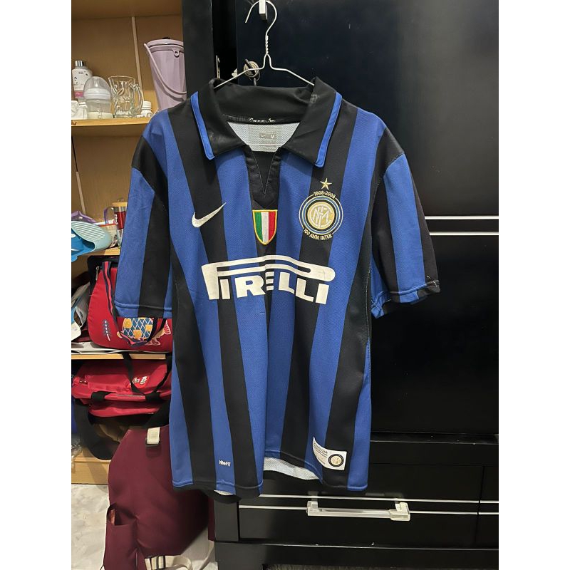 JERSEY RETRO INTER MILAN RETRO HOME CENTENARY SIZE M GRADE AAA/JERSEY RARE